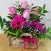 Μπουκέτο με τριαντάφυλλα και ζέρμπερες Ανθοσυνθέσεις Φρέσκων Λουλουδιών Ανθοπωλείο Δραγατάκη 5