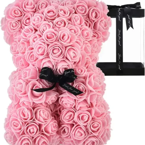 Rose Bear ροζ 25cm