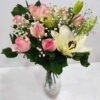 Μπουκέτο με λίλιουμ, τριαντάφυλλα, ορχηδέες και χρυσάνθεμα Ανθοσυνθέσεις Φρέσκων Λουλουδιών Ανθοπωλείο Δραγατάκη 3
