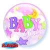 Μπαλόνι Bubble με ήλιο Baby Girl 22″-56cm