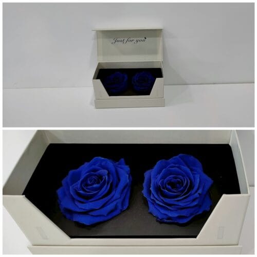 2 Forever Roses Navy Blue σε μαγνητική κασετίνα