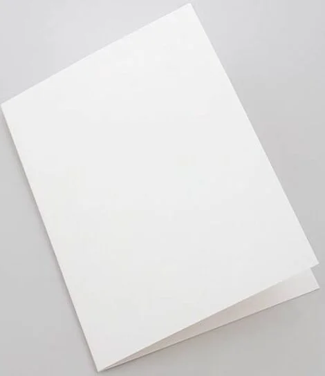 Λευκή κάρτα 7×5 Eυχετήριες κάρτες Ανθοπωλείο Δραγατάκη