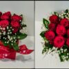 Ανθοσύνθεση σε λευκή καρδιά με ορχιδέες Ανθοσυνθέσεις Φρέσκων Λουλουδιών Ανθοπωλείο Δραγατάκη 4