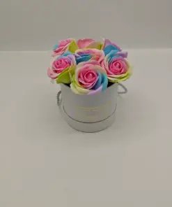 7 Soap roses in a box
