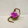 Forever Roses λιλά σε στρογγυλή γυάλα