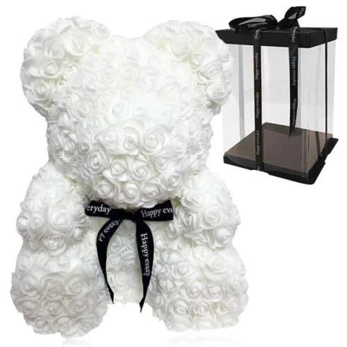 Rose Bear λευκό 25cm