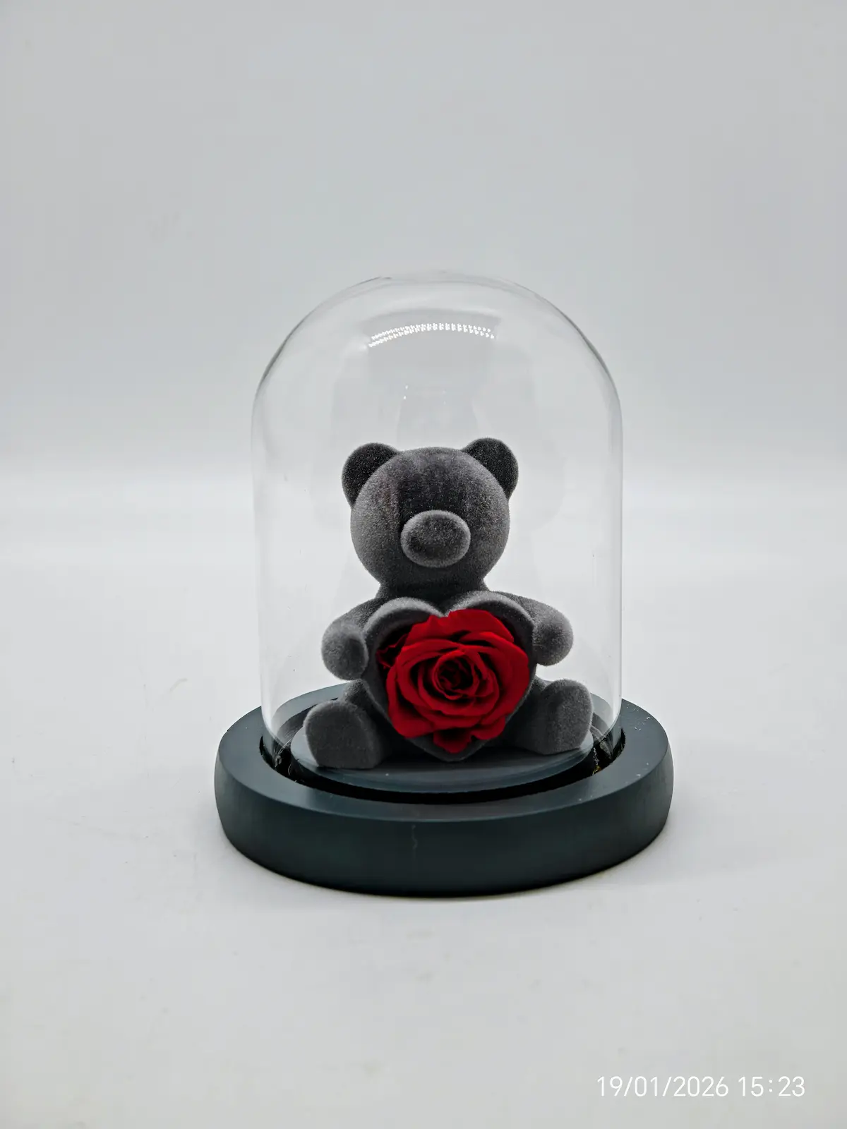 Eternal Love Teddy – Forever Rose σε Γυάλινη Καμπάνα & LED forever-rose-teddy-se-gyalini-kabana